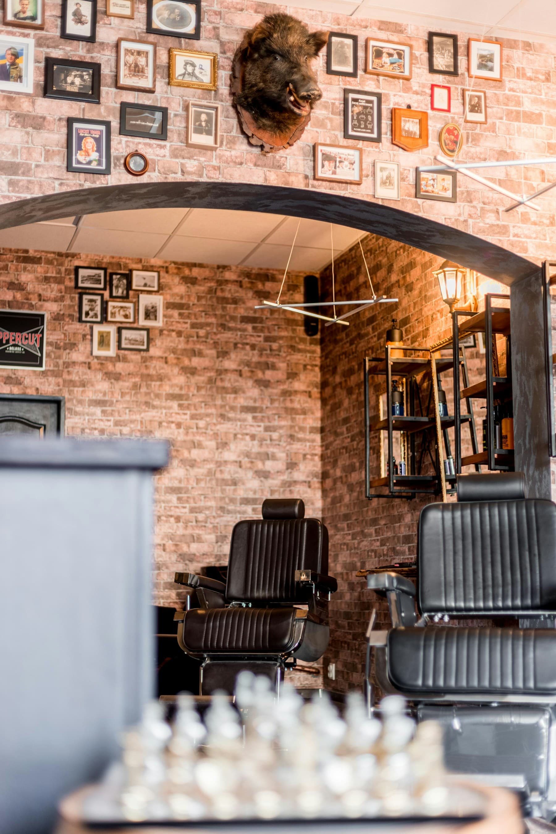 Interior premium barbershop